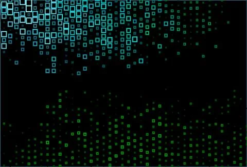 Dark Blue, Green vector texture in rectangular style. Illustrazione stock