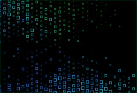 Dark Blue, Green vector texture in rectangular style. Stock Illustration