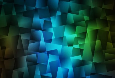 Dark Blue, Green vector texture in rectangular style. 스톡 일러스트