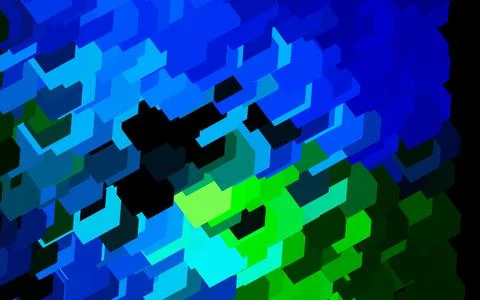 Dark Blue, Green vector texture in rectangular style. 스톡 일러스트