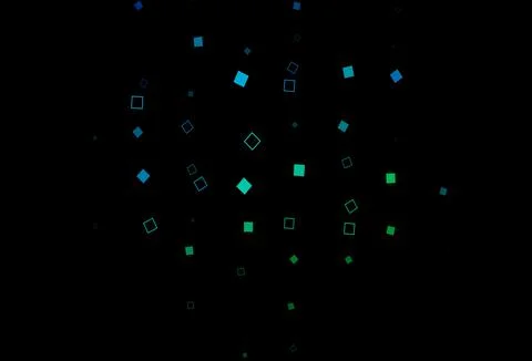 Dark Blue, Green vector texture with rectangular style. Illustrazione stock