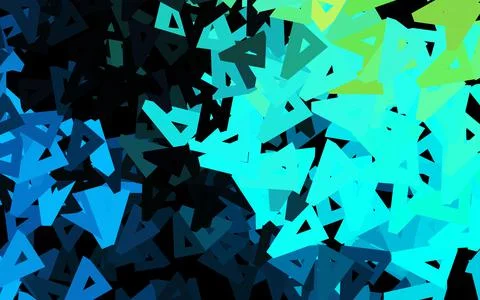 Dark Blue, Green vector texture with triangular style. イラスト素材