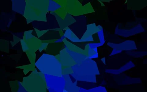 Dark Blue, Green vector texture with triangular style. Ilustración de archivo