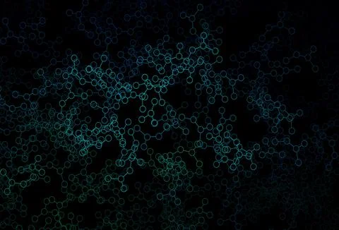 Dark Blue, Green vector texture with artificial intelligence concept. イラスト素材