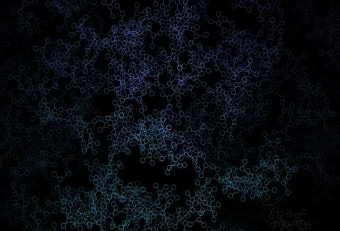 Dark Blue, Green vector texture with artificial intelligence concept. Illustrazione stock