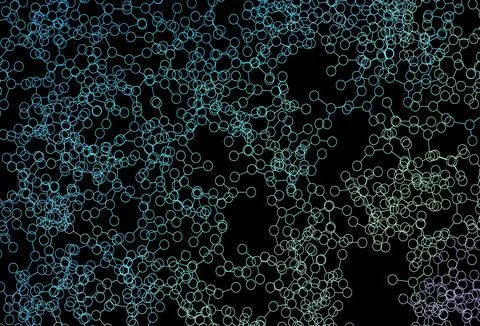 Dark Blue, Green vector texture with artificial intelligence concept. Stock Illustration