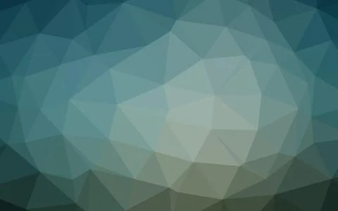 Dark Blue, Green vector triangle mosaic texture. Illustrazione stock