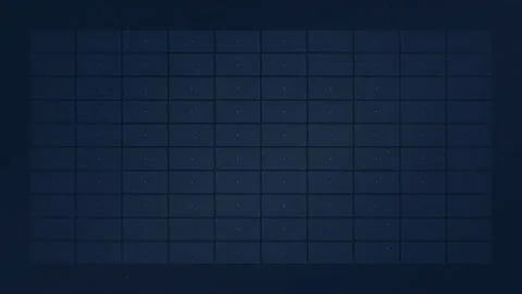 Dark Blue Grid Background: Abstract Geometric Pattern of Cubes with Subtle .. Stock Footage 347560088