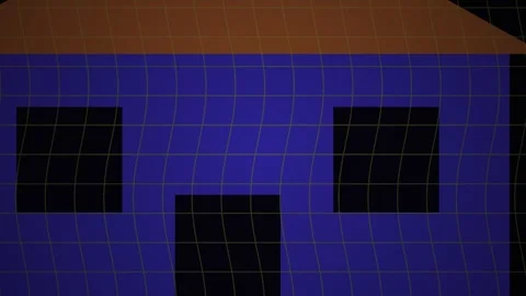 Dark blue grid pattern background texture. Stock Footage 335106984