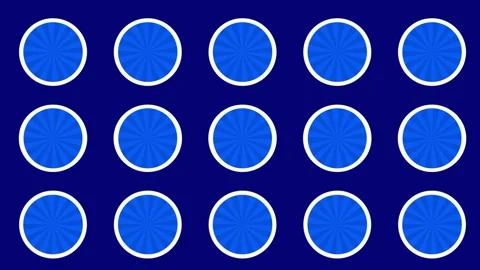 Dark Blue Grid White Circle Outline Pattern Stock Footage 336837707