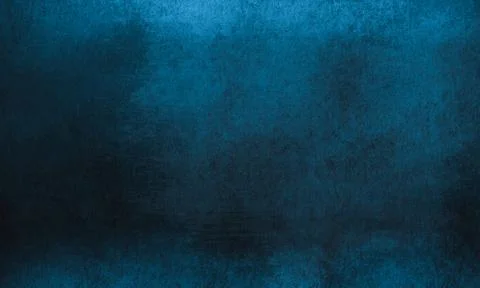 Dark Blue Grunge Concrete Wall Texture Distressed Abstract Background Stock Illustration