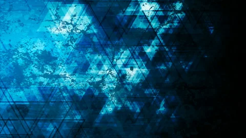 Dark blue grunge tech low poly abstract ... | Stock Video | Pond5