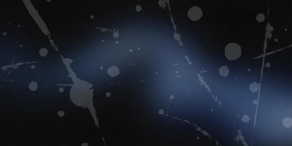 Dark blue grunge texture background with paint splatters and abstract distressed 스톡 일러스트