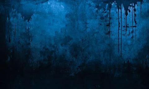 Dark Blue Grunge Texture Background with Rough Grainy Distressed Surface Stock Photos