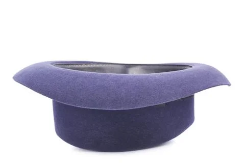 Dark blue hat isolated Stock Photos