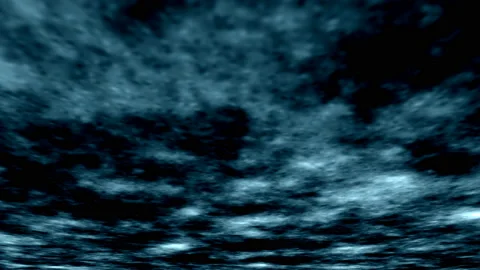Dark blue heavy clouds float to the camera.Dark clouds moving storm sky Stock Footage 108678058