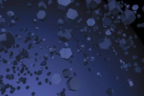 Dark blue hexagon background 3d illustration of a dark blue hexagon backgr... Stock Photos