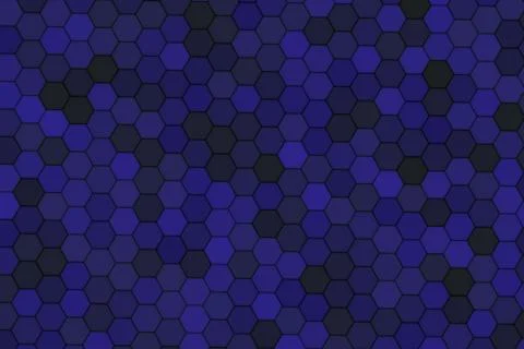 Dark blue hexagon pattern background for digital design Stockillustratie