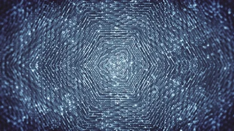 Dark Blue Hexagonal Abstract Background Stock Footage 152944848