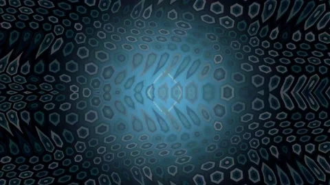 Dark blue hexagonal grid pattern with abstract ripples a deep video featuring Video stock 334907800
