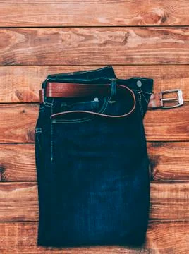 Dark Blue Jeans Stock Photos