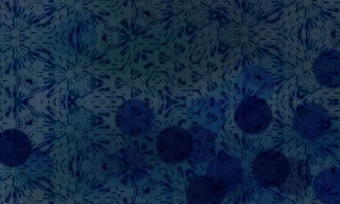 Dark blue kaleidoscope patterned background for wallpapers Stock Illustration