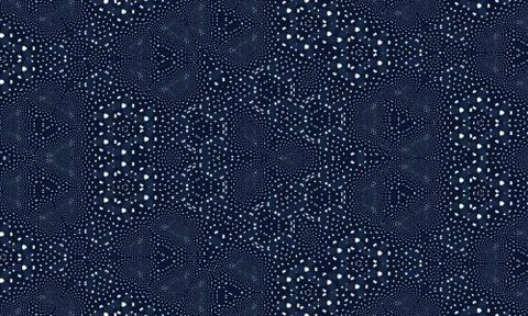 Dark blue kaleidoscope patterned background for wallpapers Stock Illustration