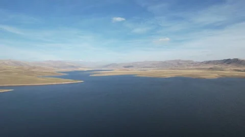 Dark blue lake Stock Footage 267416856