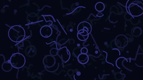 Dark blue linear pattern with circles and curves for modern graphic design .. Vídeos de archivo 347625846