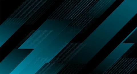 Dark blue lines and stripes geometric tech abstract background Stock Illustration