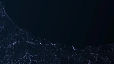 Dark Blue Liquid Surface Slow Motion with Light Reflections Video stock 332711023