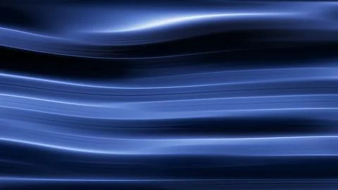 Dark blue liquid waves with smooth metallic flow. 3D abstract glossy backgr.. Illustrazione stock