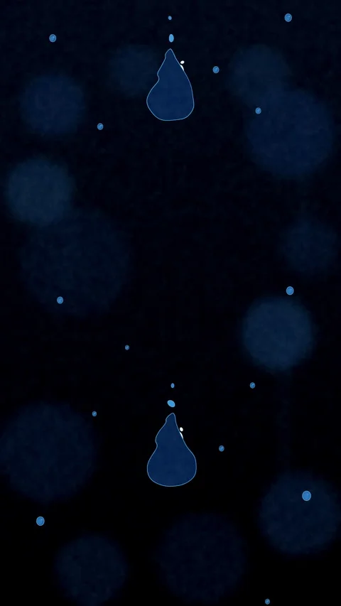 Dark blue looping animation with glowing bokeh elements and motion graphics Stock Footage 347557907