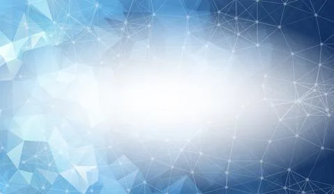 Dark Blue low poly background. Polygonal design pattern. Bright mosaic modern Illustrazione stock