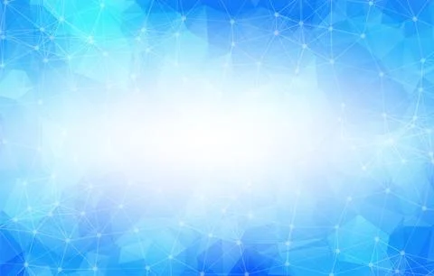 Dark Blue low poly background. Polygonal design pattern. Bright mosaic modern Stock Illustration