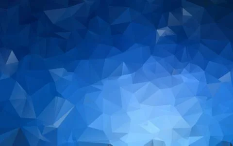 DARK BLUE Low poly crystal background. Polygon design pattern. Low poly vecto Illustrazione stock