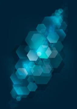 Dark blue mesh gradient  background with silver rhombuses Stock Illustration