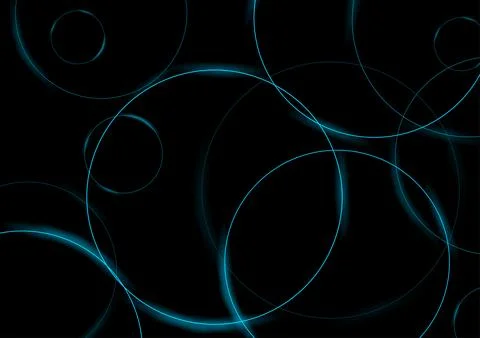 Dark blue minimal circles abstract futuristic tech background Illustrazione stock