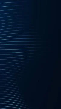 Dark blue minimal line pattern with glowing curved stripes, clean abstract .. Stockillustratie