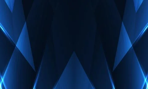Dark blue modern abstract background with diagonal geometric objects. 스톡 일러스트