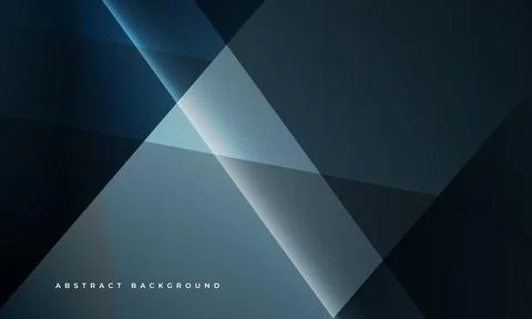 Dark blue modern abstract background with geometric shapes Stock Illustration