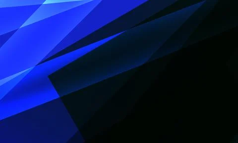 Dark blue modern abstract background featuring sharp polygonal forms Stock Illustration
