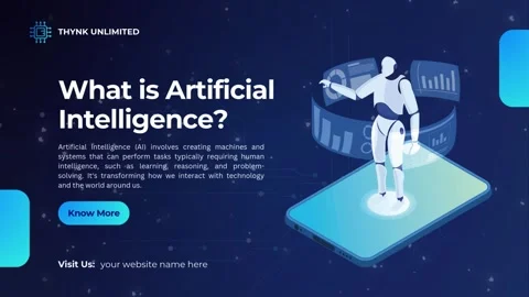 Dark Blue Modern Artificial Intelligence Video Stock Footage 317880336