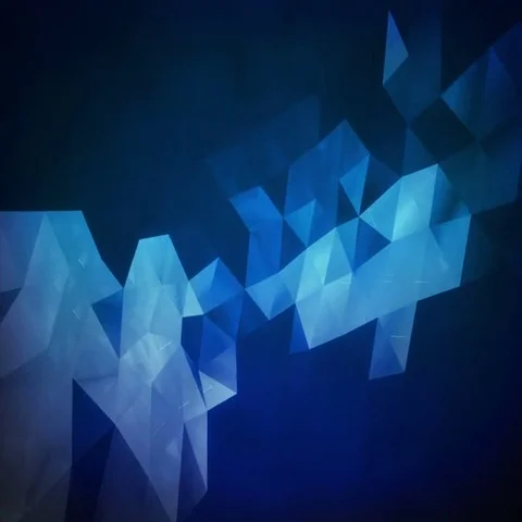 Dark Blue Motion Polygons Triangles Stock Footage 69395062