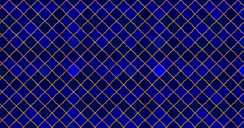 Dark blue moving background in moroccan traditional style. Video stock 112431017