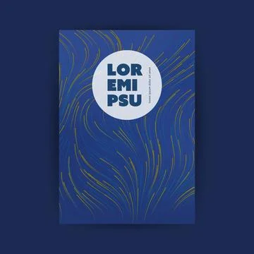 Dark Blue Moving, Flowing Stream of Particles in Curving, Wavy Lines - Digi.. 스톡 일러스트