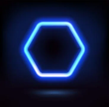 Dark blue neon frame. Vector illustration Stock-Illustration