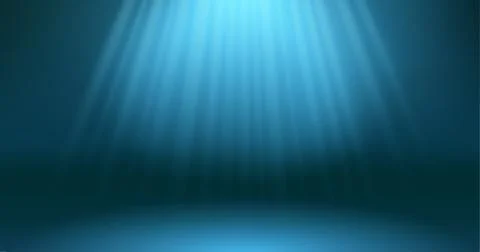 Dark blue ocean surface depth scene. Abstract rays of the sun through the dep Stock Illustration