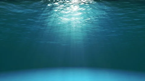 Dark blue ocean surface seen from underwater (4k video) Stock Footage