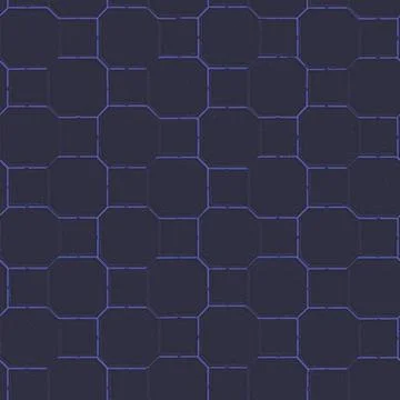 Dark blue octagon pattern creating modern geometric background Stock Photos